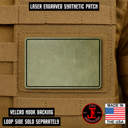 Engraved Morale Patches 2" x 3" - Custom Text & Logo Hook & Loop Gear Patch