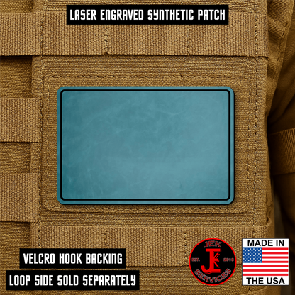 Engraved Morale Patches 2" x 3" - Custom Text & Logo Hook & Loop Gear Patch