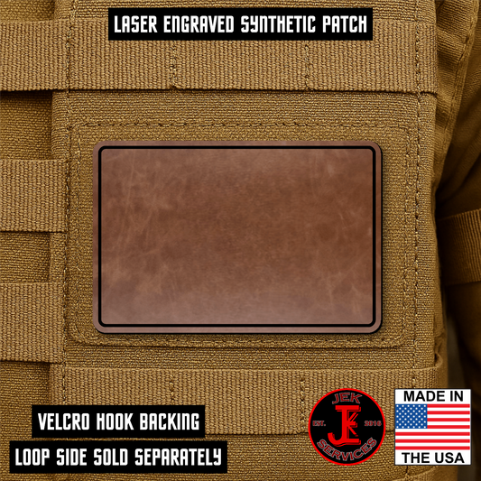Engraved Morale Patches 2" x 3" - Custom Text & Logo Hook & Loop Gear Patch