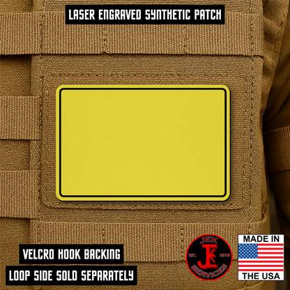 Engraved Morale Patches 2" x 3" - Custom Text & Logo Hook & Loop Gear Patch