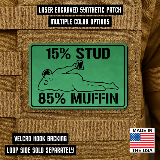 Stud Muffin Morale Patch 2"x3" Hook & Loop | Made in USA