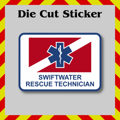 Swift Water Rescue Sticker – EMS Vinyl Decal, Waterproof First Responder