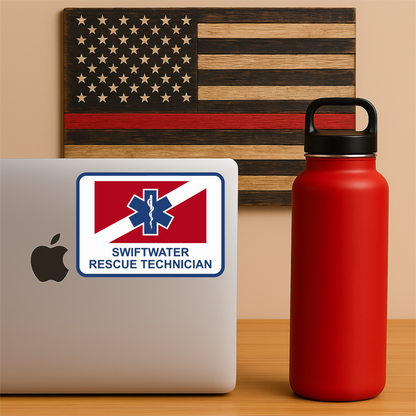 Swift Water Rescue Sticker – EMS Vinyl Decal, Waterproof First Responder
