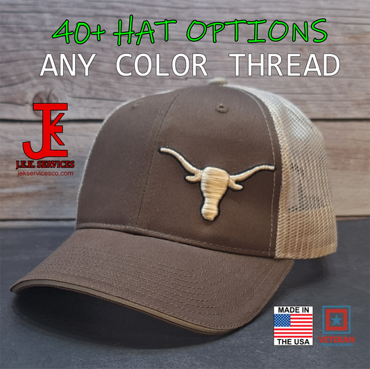 Texas Longhorn Embroidered Snapback & Flexfit Caps