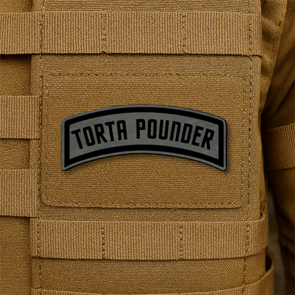 Torta Pounder Rocker Tab Morale Patch 1"x2.6" Hook & Loop | Made in USA