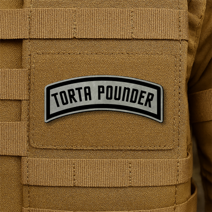 Torta Pounder Rocker Tab Morale Patch 1"x2.6" Hook & Loop | Made in USA