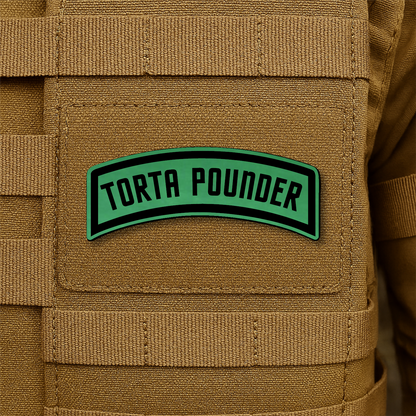 Torta Pounder Rocker Tab Morale Patch 1"x2.6" Hook & Loop | Made in USA