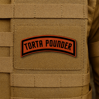 Torta Pounder Rocker Tab Morale Patch 1"x2.6" Hook & Loop | Made in USA