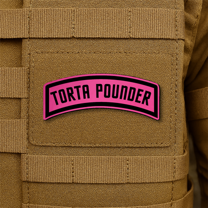 Torta Pounder Rocker Tab Morale Patch 1"x2.6" Hook & Loop | Made in USA
