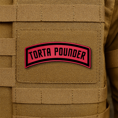 Torta Pounder Rocker Tab Morale Patch 1"x2.6" Hook & Loop | Made in USA