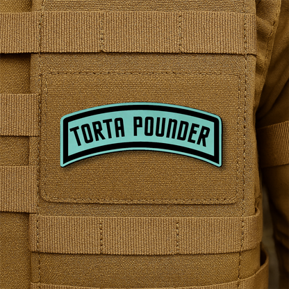 Torta Pounder Rocker Tab Morale Patch 1"x2.6" Hook & Loop | Made in USA