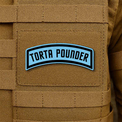 Torta Pounder Rocker Tab Morale Patch 1"x2.6" Hook & Loop | Made in USA
