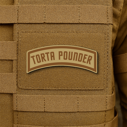 Torta Pounder Rocker Tab Morale Patch 1"x2.6" Hook & Loop | Made in USA
