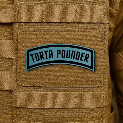 Torta Pounder Rocker Tab Morale Patch 1"x2.6" Hook & Loop | Made in USA
