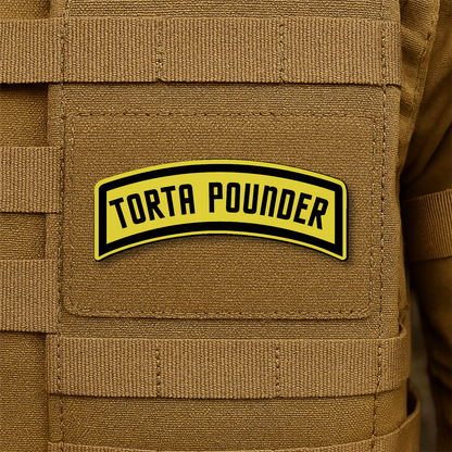 Torta Pounder Rocker Tab Morale Patch 1"x2.6" Hook & Loop | Made in USA