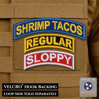 Army Regular Forces Funny Morale Patch Tab, 1.2x3" | Made in USA | VELCRO® Brand Hook Backing