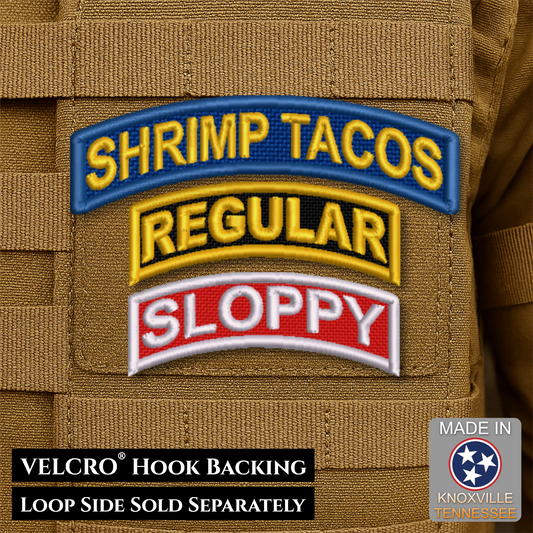 Army Regular Forces Funny Morale Patch Tab, 1.2x3" | Made in USA | VELCRO® Brand Hook Backing