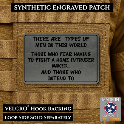 2 Types of Men In This World Funny Morale Patch | Made in USA | VELCRO® Brand Hook Backing