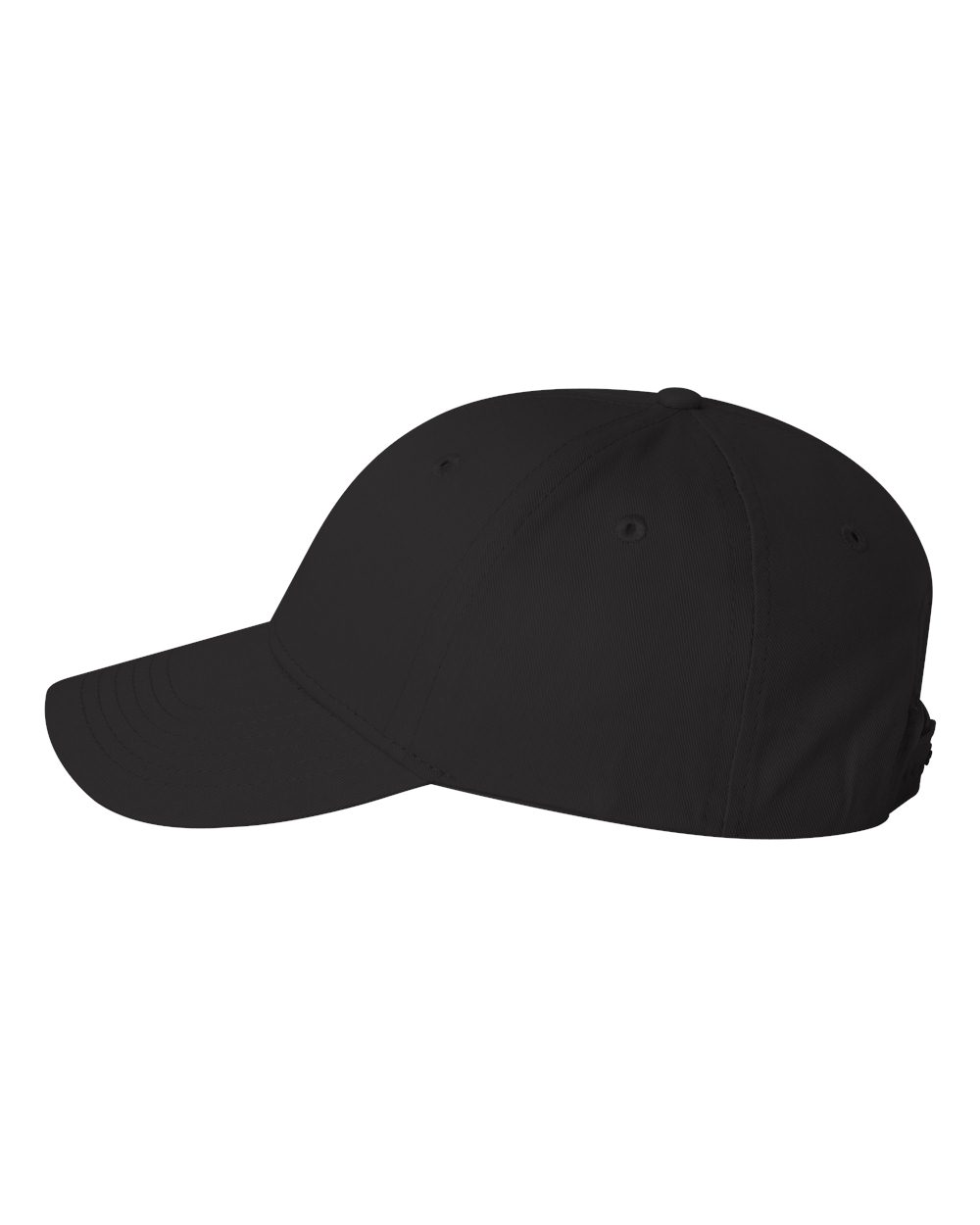 Black baseball cap on a white background