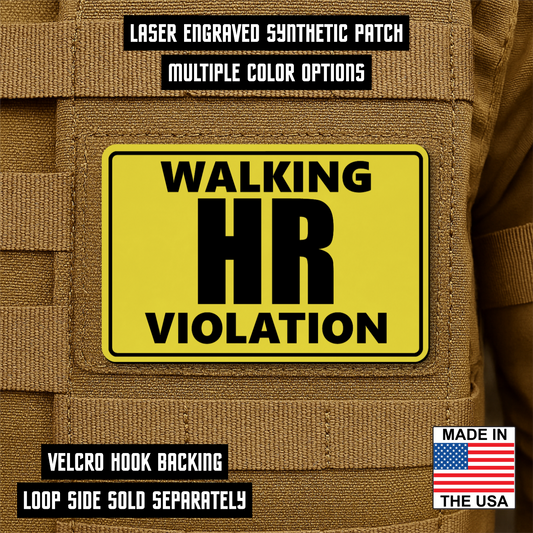 Walking HR Violation Morale Patch 2"x3" Hook & Loop | Made in USA