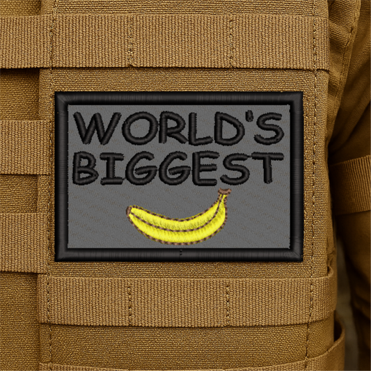Biggest Banana Funny Embroidered Morale Patch