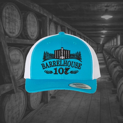 Barrelhouse 107 Embroidered Caps, Multiple Hat Color Options