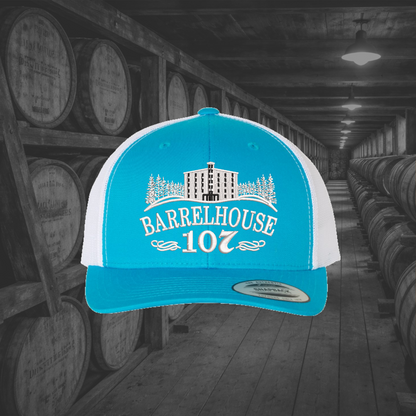 Barrelhouse 107 Embroidered Caps, Multiple Hat Color Options