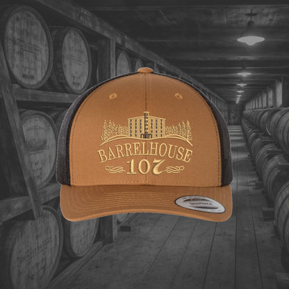 Barrelhouse 107 Embroidered Caps, Multiple Hat Color Options