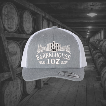 Barrelhouse 107 Embroidered Caps, Multiple Hat Color Options