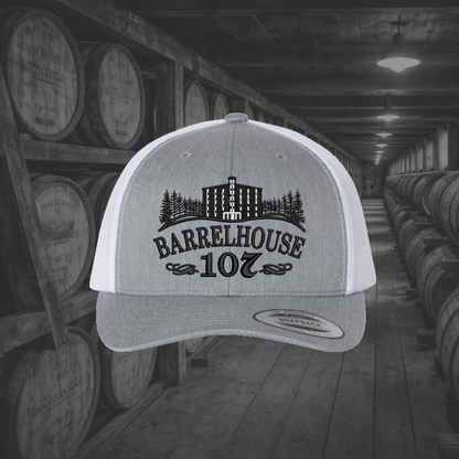 Barrelhouse 107 Embroidered Caps, Multiple Hat Color Options