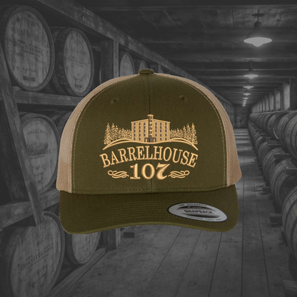 Barrelhouse 107 Embroidered Caps, Multiple Hat Color Options