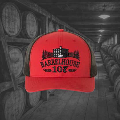 Barrelhouse 107 Embroidered Caps, Multiple Hat Color Options