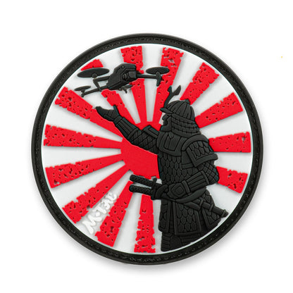 Samurai Drone PVC Morale Patch – M-Tac Tactical Hook & Loop FPV Drone Patch for Backpack, Plate Carrier & Range Bag