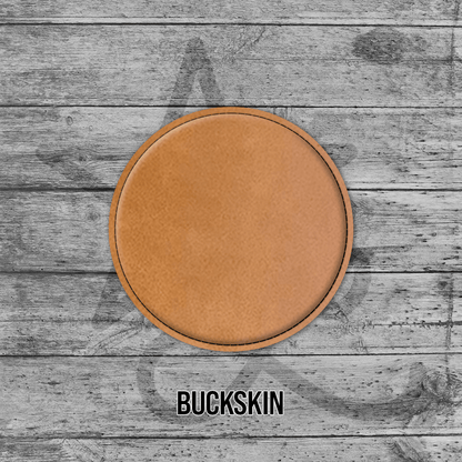Coasters (6pk of 4" Circle): Heritage Collection Premium Leatherette®