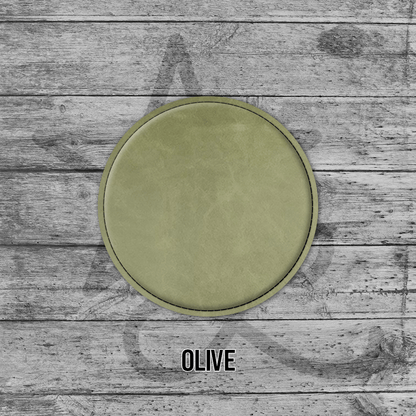 Coasters (6pk of 4" Circle): Heritage Collection Premium Leatherette®