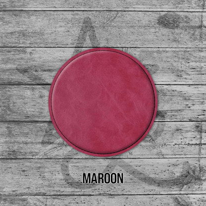 Coasters (6pk of 4" Circle): Heritage Collection Premium Leatherette®