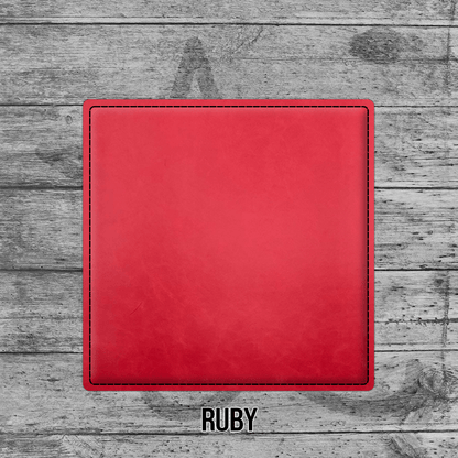 Coasters (6pk of 4" Square): Heritage Collection Premium Leatherette®