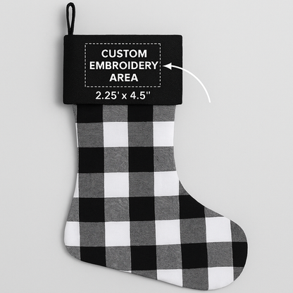 Custom Embroidered Christmas Stocking – Fast Shipping for Last-Minute Gifts & Decorations