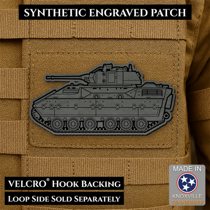 M2/M3 Bradley Fighting Vehicle Morale Patch – 1.4” x 3” Hook & Loop Tactical Patch | Made in USA