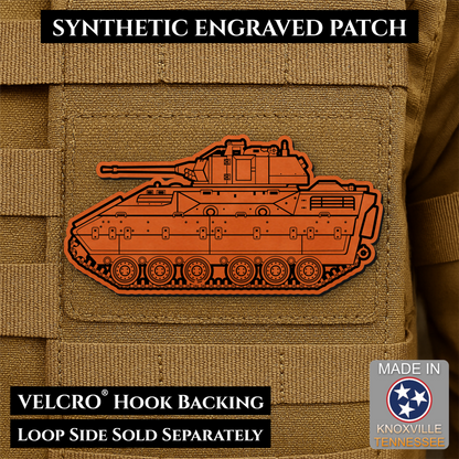 M2/M3 Bradley Fighting Vehicle Morale Patch – 1.4” x 3” Hook & Loop Tactical Patch | Made in USA
