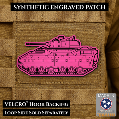 M2/M3 Bradley Fighting Vehicle Morale Patch – 1.4” x 3” Hook & Loop Tactical Patch | Made in USA