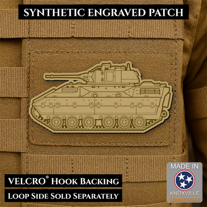 M2/M3 Bradley Fighting Vehicle Morale Patch – 1.4” x 3” Hook & Loop Tactical Patch | Made in USA