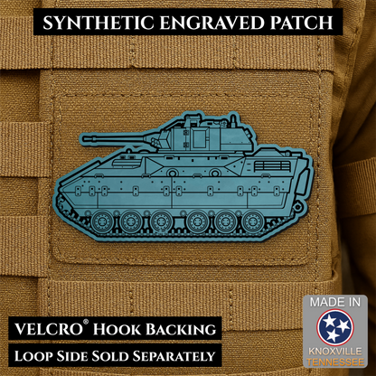 M2/M3 Bradley Fighting Vehicle Morale Patch – 1.4” x 3” Hook & Loop Tactical Patch | Made in USA