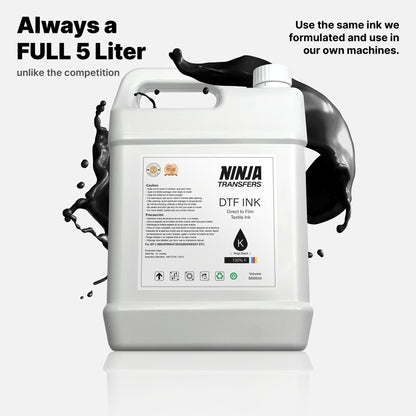 Premium DTF Black Ink for Direct-to-Film Graphics Printing