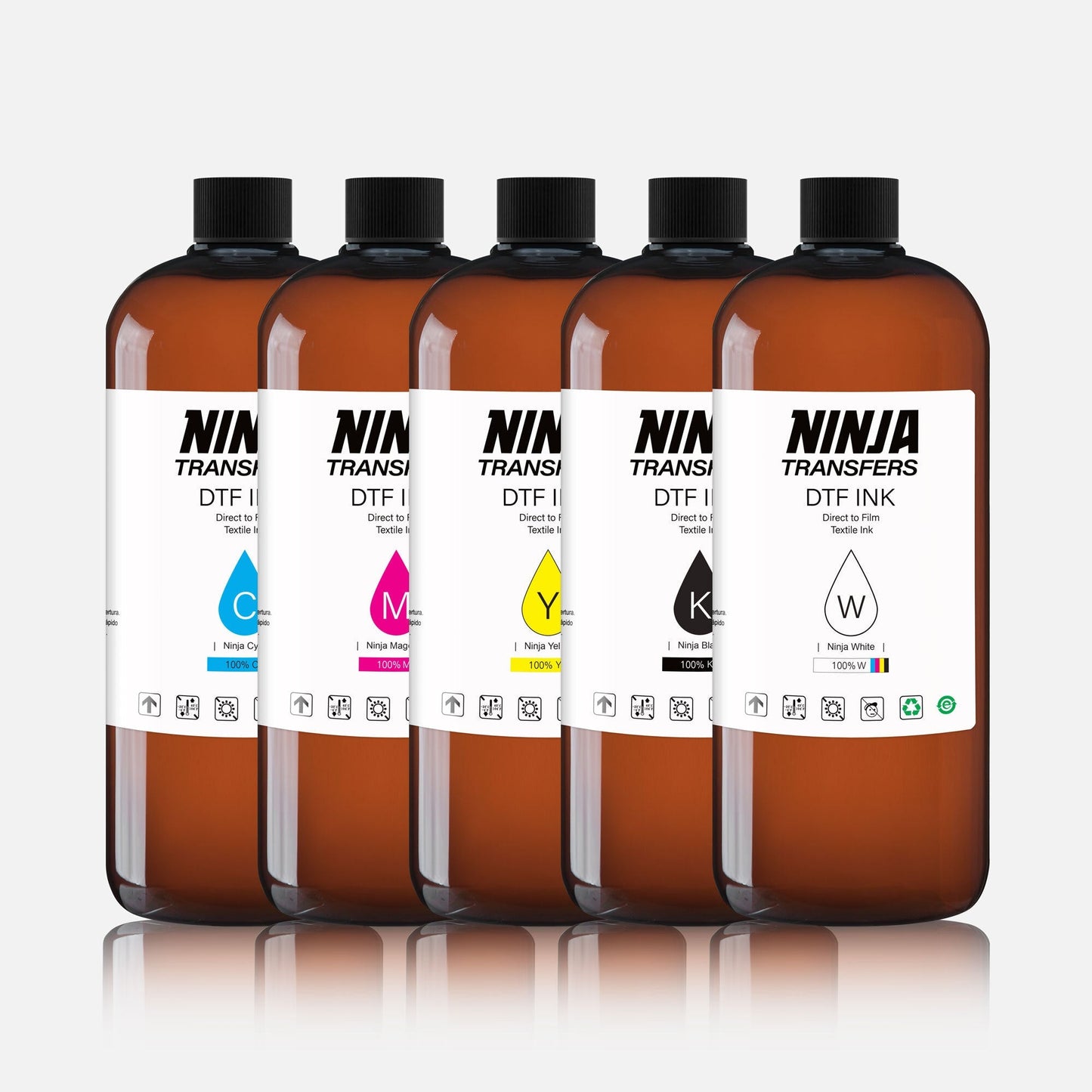 Premium DTF Ink Color Set for Direct-to-Film Graphics Printing