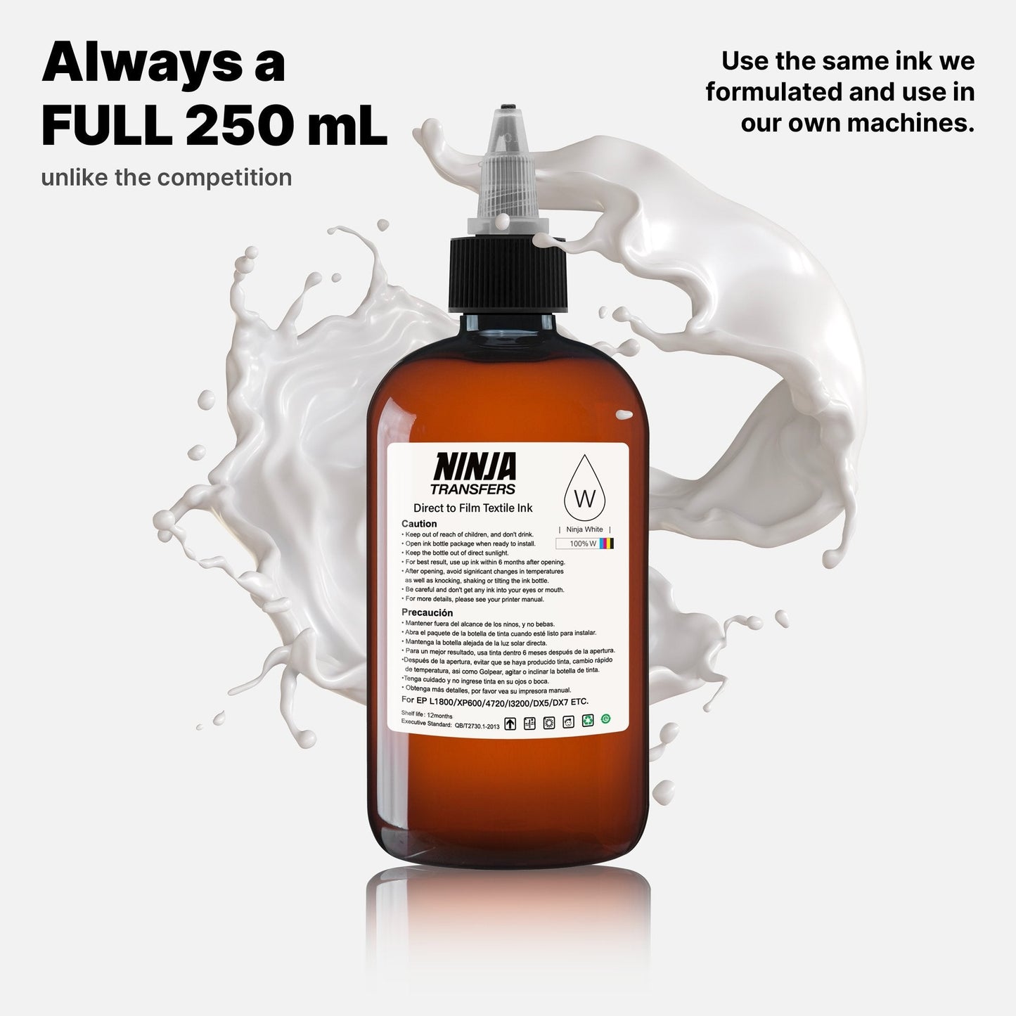 Premium DTF Ink Color Set for Direct-to-Film Graphics Printing
