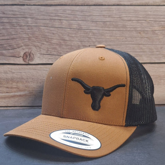 Texas Longhorn Cattle Rancher Embroidered Cap