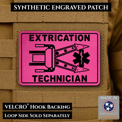 Vehicle Extrication Technician - Jaws of Life Patch - Morale Patch | Made in USA | VELCRO® Brand Hook Backing