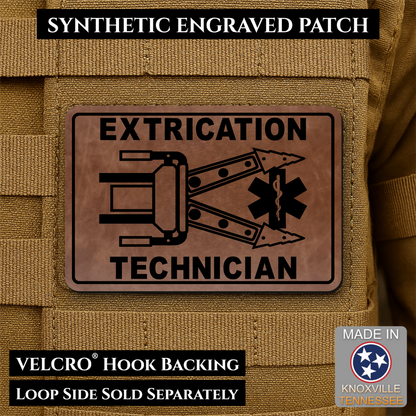 Vehicle Extrication Technician - Jaws of Life Patch - Morale Patch | Made in USA | VELCRO® Brand Hook Backing