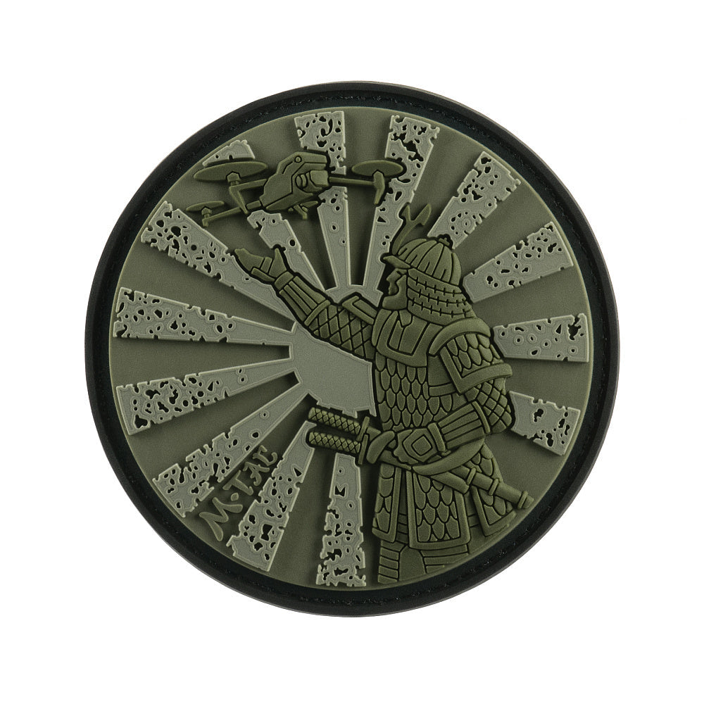 Samurai Drone PVC Morale Patch – M-Tac Tactical Hook & Loop FPV Drone Patch for Backpack, Plate Carrier & Range Bag